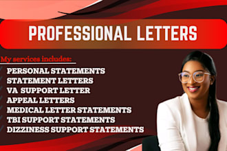 write a professional sleep apnea letter, medical statement, or support letter