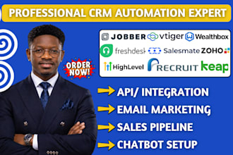 do jobber vtiger wealthbox freshdesk salesmate ghl automation zoho recruit keap