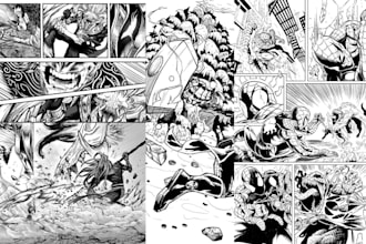 anime manga comic book illustration manga page webtoon manga comic book artist