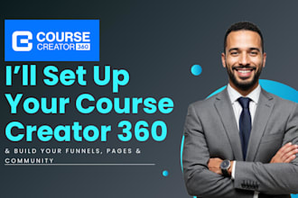 setup course creator 360 courses cc360 landing page sales funnel cc360 community