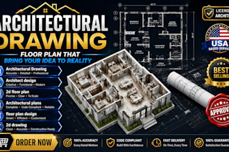 do full set architectural drawing