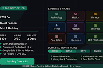 do manual guest posting and link building on high da sites