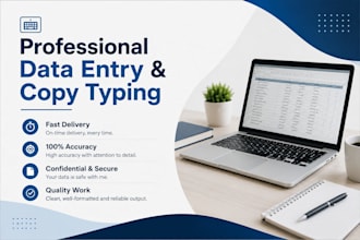 do professional copy typing and data entry