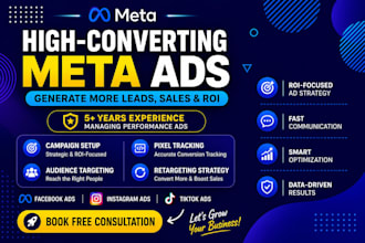 do facebook ads, instagram ads campaign, meta ads, tiktok video ads marketing