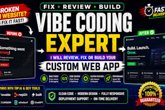 review, debug or fix your vibe coding custom web application with ai vibe code