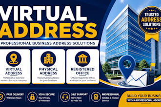 provide virtual address physical address and registered office services
