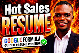 write hot sales resume, sales CV, cover letter, linkedin and inside services