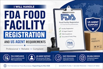 handle fda food facility registration and US agent requirements