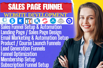 build a sales page and sales funnel that brings leads sales and conversion