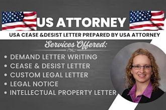 draft powerful attorney style demand letter or cease and desist letter