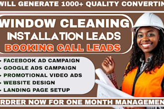 get 1000 deep cleaning leads, window cleaning, deep cleaning leads, google ads