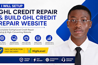 setup ghl credit repair and build ghl credit repair website