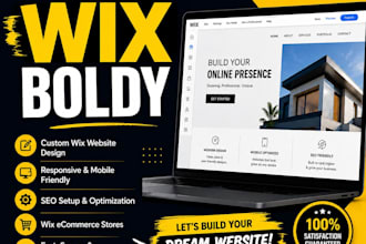 create wix and design modern responsive wix website