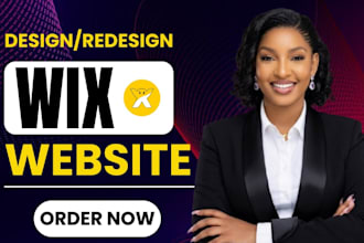 create wix and design modern responsive wix website