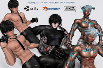 design 3d vrchat avatar femboy avatar anime character vrc avatar nsfw model vrc