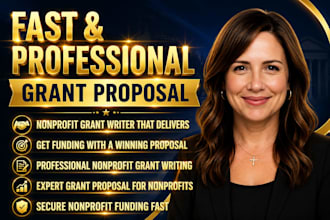write nonprofit grant proposal fast and professional