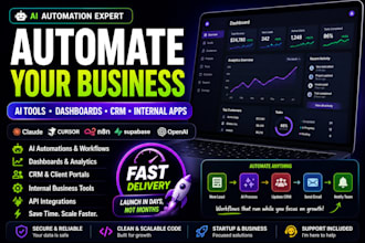 build ai automation tools, internal apps and dashboards with claude and cursor