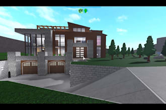 build your dream bloxburg house on roblox with custom interior design