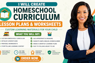 create homeschool curriculum, lesson plans and worksheets for your child