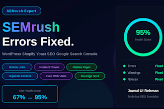 fix semrush errors and technical SEO issues of your website