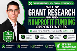 do grant research and find nonprofit funding opportunities
