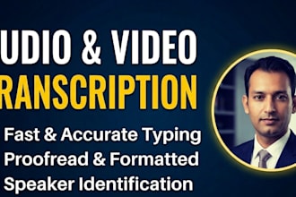 do fast and accurate audio video transcription