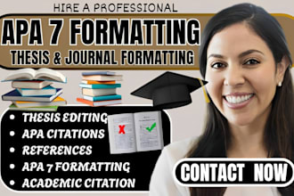 format, edit and cite dissertation, thesis and paper in apa 7th style