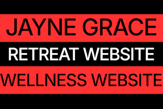 design retreat website, wellness retreat