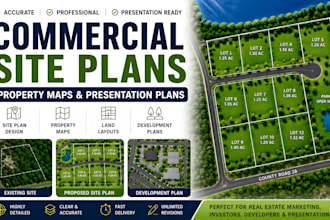 create commercial property maps and presentation site plans