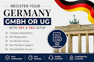 register germany gmbh or ug with vat and tax setup