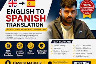 do translate english to spanish natively or english to arabic professionally