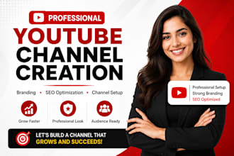 create a professional youtube channel with branding and SEO