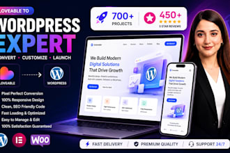 convert lovable to wordpress website with elementor