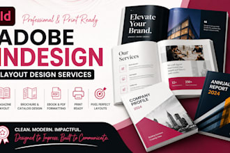 design professional adobe indesign layouts for brochures, magazines and ebooks