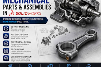 design mechanical parts and assemblies in solidworks