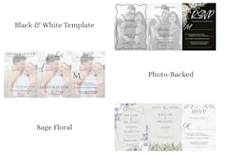 make your wedding invite, save the date, and rsvp templates