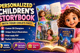 create a personalized children storybook with your child face