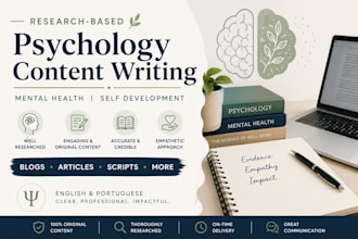 write psychology and mental health content