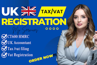 file your UK vat return and tax return ct600, vat registration for your business