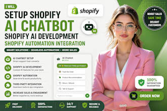 setup shopify ai chatbot shopify ai development shopify automation integration