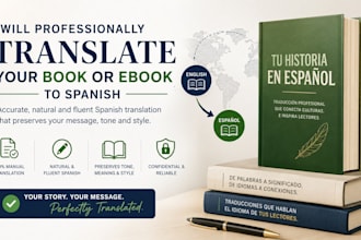 professionally translate your book or ebook to spanish