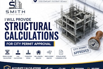 provide structural calculations for city permit approval