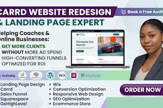 carrd website redesign carrd landing page redesign carrd website design carrd co