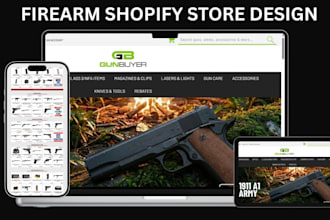design firearm shopify store ammuniton website gun shopify store firearm website