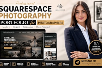 squarespace portfolio website for photographers, redesign website galleries