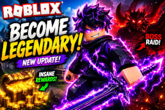 design a roblox game thumbnail that attracts more players
