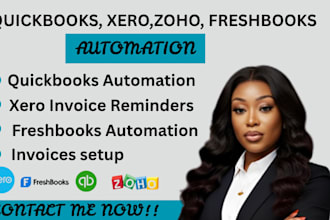 setup recurring invoices in quickbooks xero freshbooks zoho