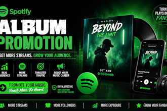 do spotify album promotion, spotify music track promotion, spotify album