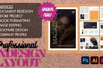 adobe indesign layout, adobe project, adobe illustrator, magazine