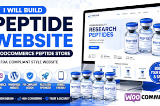 build peptide website woocommerce peptide website fda compliant peptide website